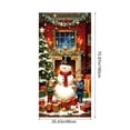 thumbnail image 3 of Qiulaii 3 Pcs Rideau de Porte de Noël Festif avec Père Noël, Décoration de Fête en Polyester pour Porte d'Entrée, Mur et Fête, Décor Intérieur Réutilisable 35*71 Po, 3 of 6