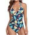 thumbnail image 2 of Dvkptbk Maillots de Bain Femmes Couvre-Maillots pour Maillots de Bain Femmes Femmes une-Pièce Maillots de Bain Unis Maillots de Bain Tenue de Plage Robe de Bain, 2 of 6