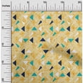 thumbnail image 1 of oneOone Cotton Cambric Light Orange Fabric Texture & Triangle Geometric Sewing Material Print Fabric By The Yard 42 Inch Wide, 1 of 4