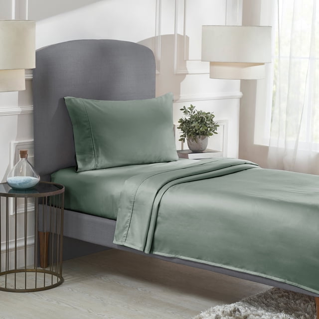 California Design Den Sheet Sets, Natural 100% Cotton Sheets, Soft Luxury 400 Thread Count Sateen Bedding Sheets Set, Deep Pocket Cooling Sheets