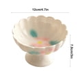 thumbnail image 4 of Sentmoon Decorative Bowl Fruit Holder Ceramic High Legged Fruit Dessert Tray Tea Serving Platter Elegant Home Tableware Display for Snacks Cakes Pastries, 4 of 7