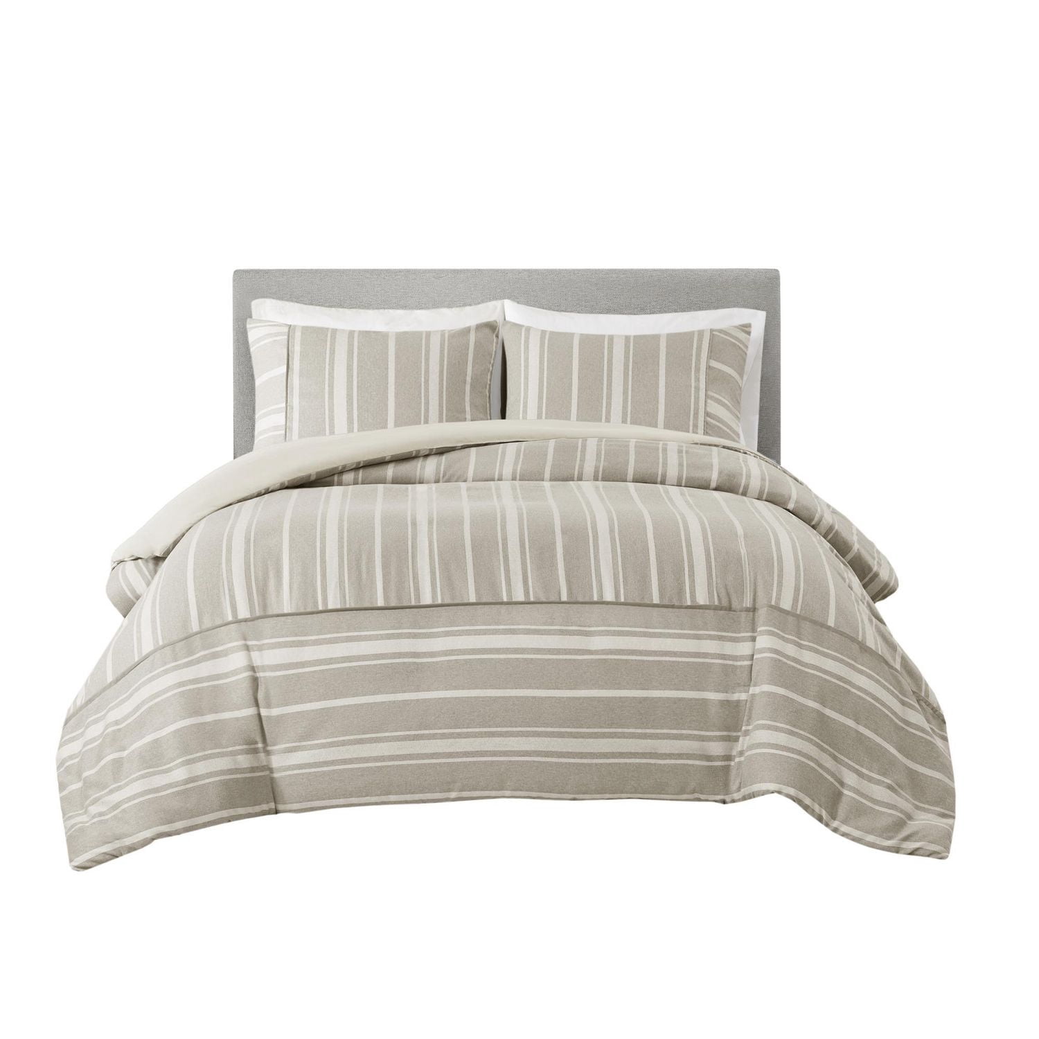 Couette ensemble surdimensionné à chevrons rayés 3 pièces Kent