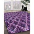 thumbnail image 3 of Ahgly Tapis Rectangulaire Lavable en Machine Orchidée Violet, 6 Pieds x 9 Pieds, 3 of 7