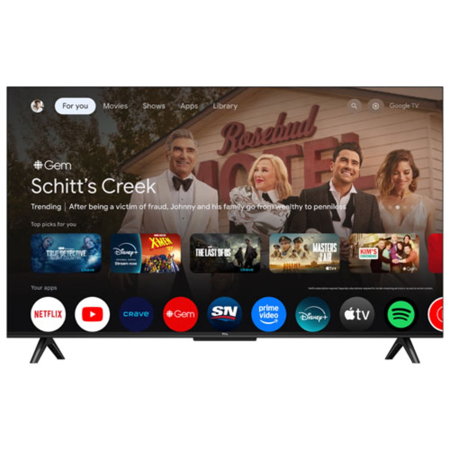 Open Box – TCL 43 inch S45K Series 4K UHD HDR LED Smart Google Television (43S45K) – 2025