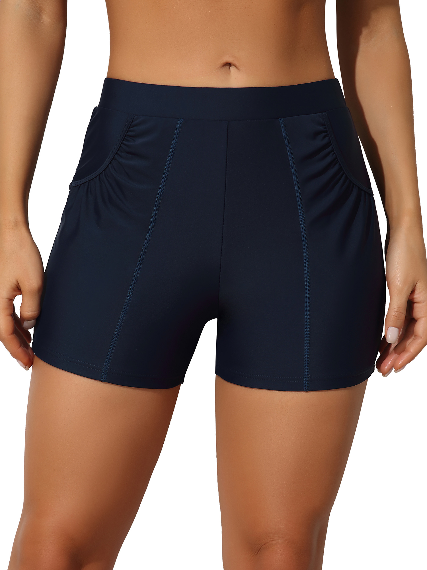 BeautyIn Swim Shorts with Pockets Swimming Bottoms for Women Sun Protection
