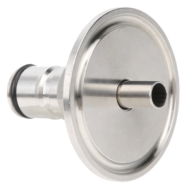 Silver Connector Gas Post, Clamp Adapter, 1.5in Triple Clamp For Brewer Fitting Replacement Parts Brewing Accessory