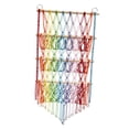 thumbnail image 4 of Luzkey Stuffed Animal Hammock Stuffed Toy Net Toy Storage Boho Macrame Three Layers Hanging Storage Net Organizer Holder for Bedroom Rainbow, 4 of 7
