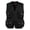 Black, variant on Mens Vest Jacket Mens Gilet Waistcoat Multi Pocket Fishing Hunting Hiking Vest Waistcoat Jacket