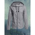 thumbnail image 3 of Nituyy Packable Rain Jacket Hooded Windbreaker with Adjustable Drawstring, 3 of 6