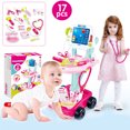 thumbnail image 2 of Simulation Electric Electrocardiogram Medical Stethoscope Medicine Box Set Play House Toy Trolley for Children, 2 of 2