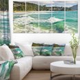 thumbnail image 1 of Exotic Tropical Beach Blue Waters - Oversized Beach Canvas Artwork, 1 of 3