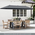 thumbnail image 2 of Gymax Parasol de Patio Double Face de 13 Pi, Grand Parasol d'Extérieur Format Jumeau, Gris, 2 of 10