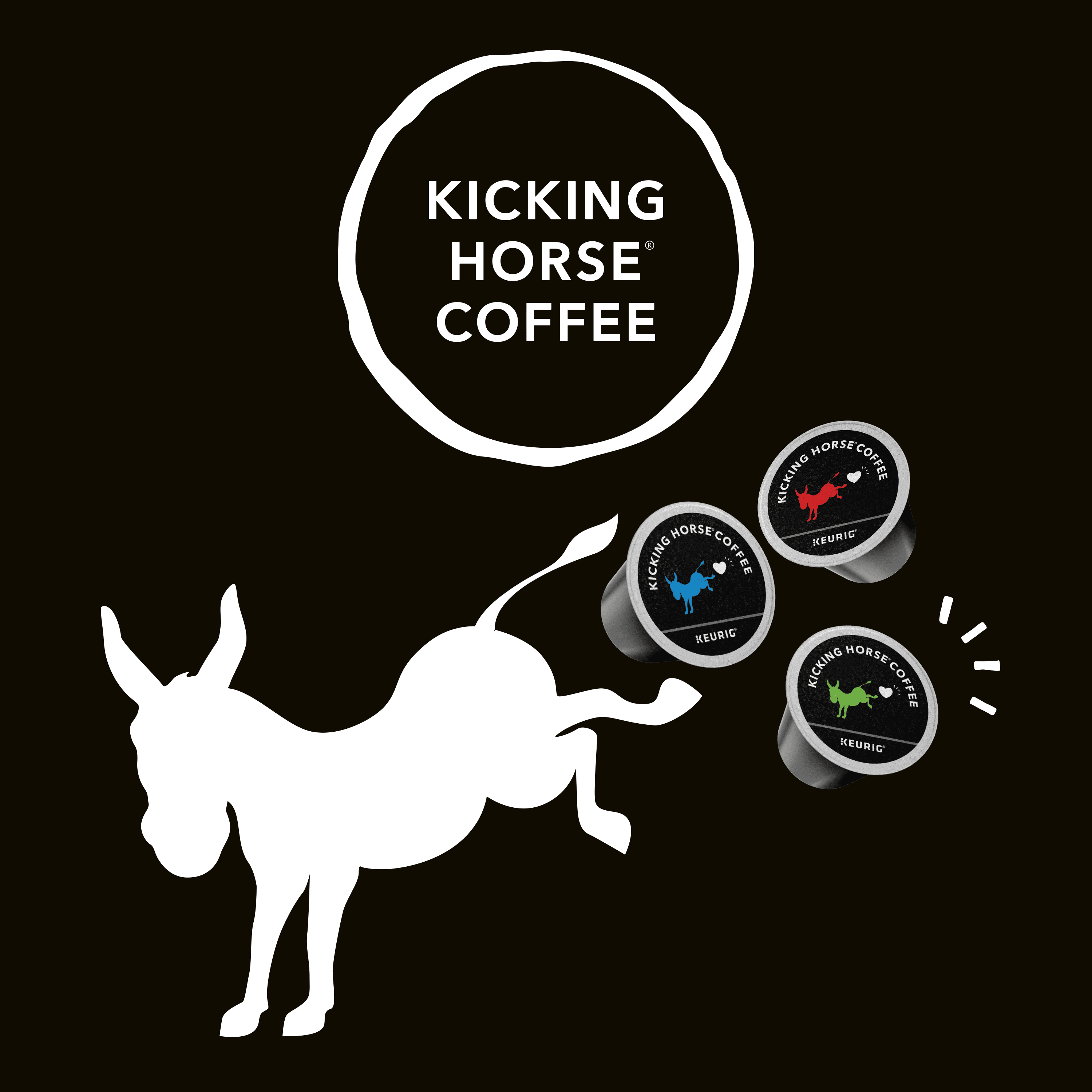 Kicking Horse Happy Camper, Medium Roast, K-Cup Coffee Pods