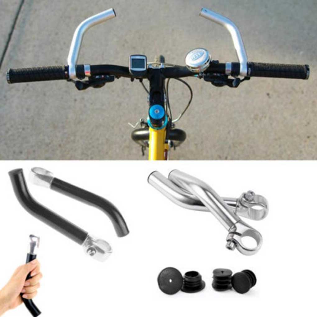 Langgg 1 Paire Accoudoir de Vélo Guidon Guidon Guidon Mise à Niveau Accessoires Pièces de Rechange Rouge