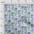 thumbnail image 2 of oneOone Rayon Sea Green Fabric Florals Craft Projects Decor Fabric Printed By The Yard 56 Inch Wide, 2 of 4