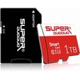 thumbnail image 1 of 1024 Micro SD Card WITH SD CARD ADAPTER FOR Dash Cam, CaHZorder, Surveillance, Drone High Speed Class 10 Micro SDXC UHS-I MICRO SD Memory Card 1024 For Smartphone Computer Game Console, 1 of 8