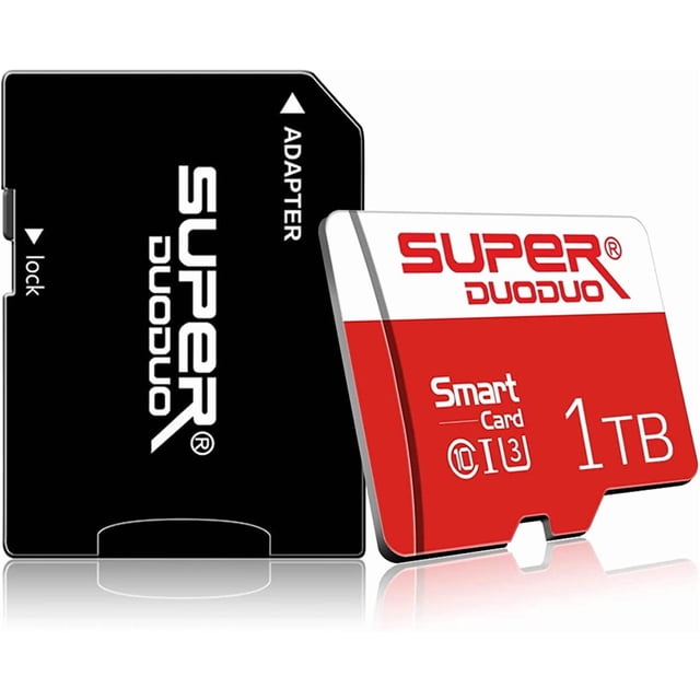 1024 Micro SD Card WITH SD CARD ADAPTER FOR Dash Cam, CaHZorder, Surveillance, Drone High Speed Class 10 Micro SDXC UHS-I MICRO SD Memory Card 1024 For Smartphone Computer Game Console