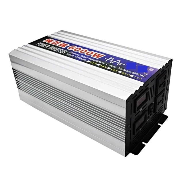 Pure Sine Wave Inverter 4000W 6000W 8000W Power Solar Car Inverter With LED Display DC 12V 24V To AC 110 220 Voltage Converter ,Safety