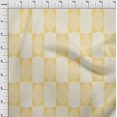 thumbnail image 4 of oneOone Viscose Chiffon Light Yellow Fabric Geometric Allover Shape Craft Projects Decor Fabric Printed By The Yard 42 Inch Wide, 4 of 4