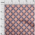 thumbnail image 1 of oneOone Cotton Cambric Fabric Geometric & Floral Block Print Sewing Fabric BTY 56 Inch Wide, 1 of 4