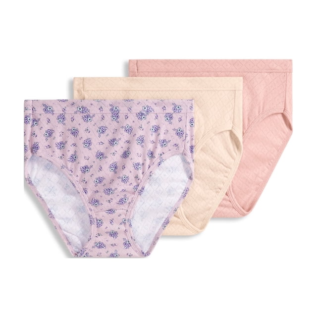 Jockey Femmes 100 % Coton Elance Respirant Coupe Française - Lot de 3