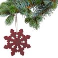 thumbnail image 2 of Velvet Snowflake Ornament - Set of 6, 2 of 4