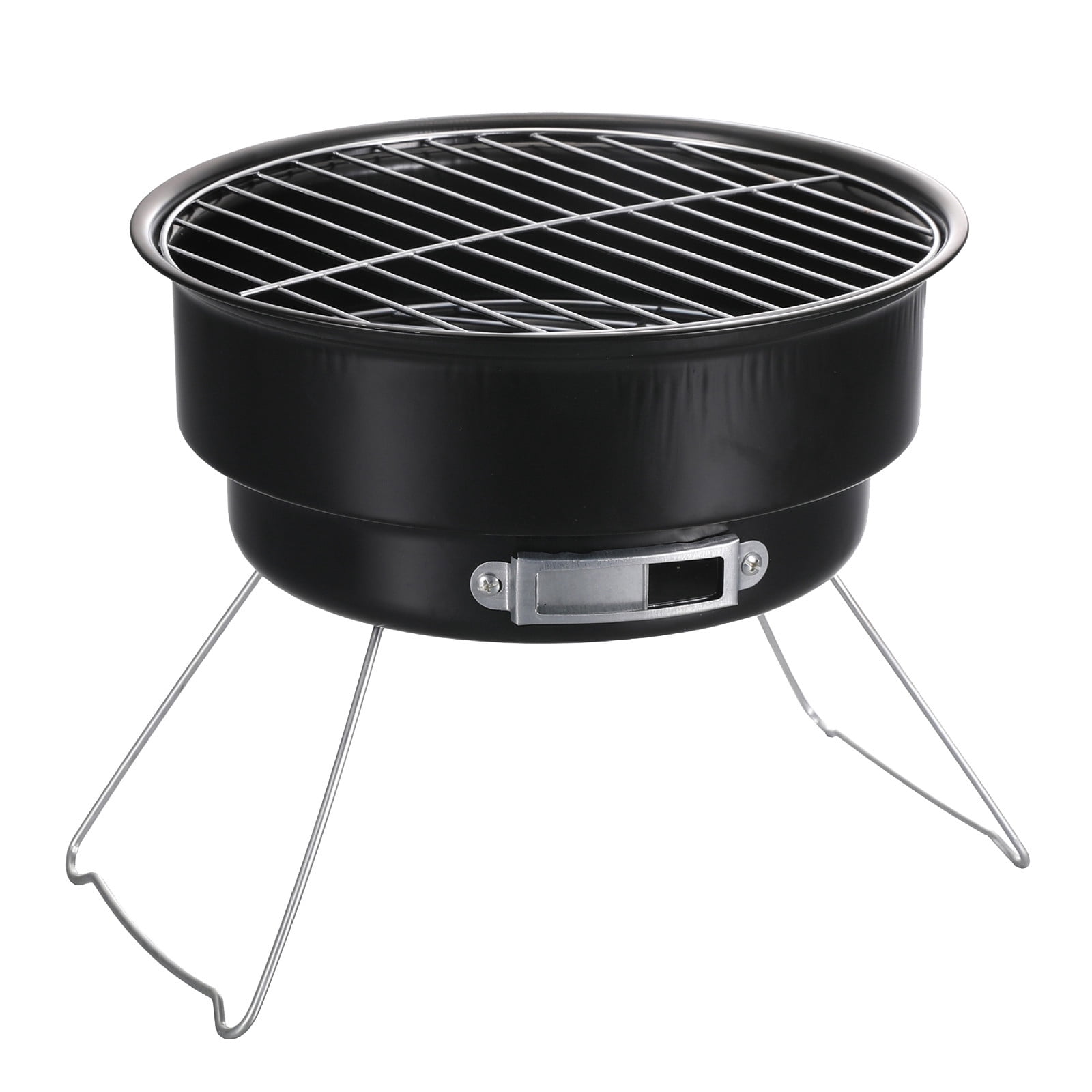 pdqouc Portable Round Barbecue Grill Outdoor Stainless Steel Barbecue Grill Folding Ice Pack Oven Bbq Grill BBQ tool for Outdor Camping Barbecue Party Kitchen