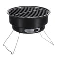 thumbnail image 1 of Gkeoshab Barbecue Grill Portable Rond Barbecue Grill Extérieur en Acier Inoxydable Barbecue Pliant avec Bloc Réfrigérant Four Barbecue Grill Maison et Jardin, 1 of 9