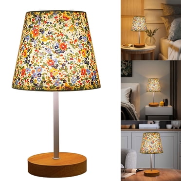 Chmadoxn Desk Lamp Solid Wood Fabric Usb Small Desk Lamp Bedroom Bedside Lamp Study Led Night Lamp Lamp Decoration a lamp