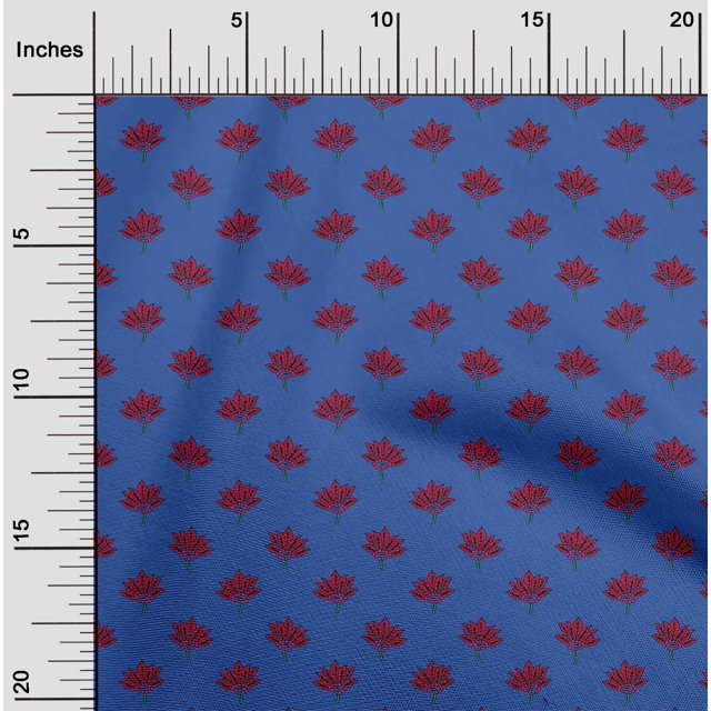 oneOone Cotton Flex Fabric Floral Block Print Fabric By Yard 40 Inch Wide