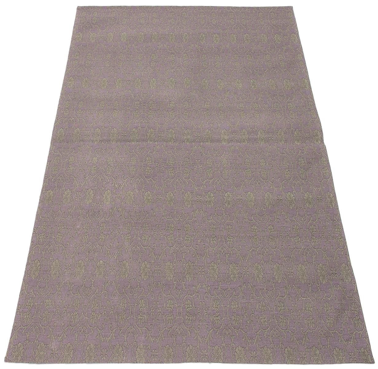 ECARPETGALLERY 4'8" x 6'9" Contemporary Collage Handmade Area Rug for Living Room, Dining Room and Bedroom in Grn
