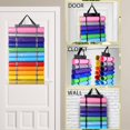 thumbnail image 3 of Vinyl Roll Holder Vinyl Storage Rack with 12/24 Compartments Wall Mount/Hanging Over The Door Vinyl Storage, 3 of 8