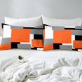 thumbnail image 4 of Erosebridal Futuristic Square Sheet Set Full, Modern Fashion Bedding Sets Full Size, Geometry Stripes Decor, 4 of 7