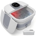 thumbnail image 1 of MaxKare Collapsible Foot Spa Bath Massager with Heat, Digital Display Remote Control, 6 Large Massage Rollers,Grey, 1 of 10