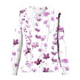 thumbnail image 4 of Pompotops T-Shirts à Col Rond Amples pour Femmes, Décontractés, à Imprimé, Blouse à Manches Longues, Liquidation, 4 of 4
