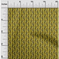 thumbnail image 1 of oneOone Cotton Poplin Fabric Leaves & Paisley Block Printed Fabric 1 Yard 56 Inch Wide, 1 of 4