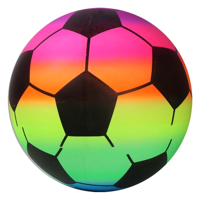 Inflatable Summer Beach Ball Pool Swim Rubber Rainbow Beach Volleyball Garden Game Net