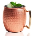 thumbnail image 1 of Brilliant Moscow Mule 20 oz. Hammered Belly Shape Mug, 1 of 1