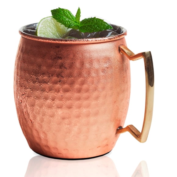 Brilliant Moscow Mule 20 oz. Hammered Belly Shape Mug