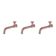 thumbnail image 2 of relayinert Universal Fit Basin Long Lasting Easy Installation Compact Metal Single Cold Wall Mounted Sink 04 Rose Gold 3Set, 2 of 6
