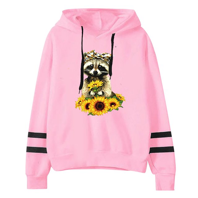 Femmes Automne Manches Longues Sweat-Shirt Lettres Pull à Capuche Tops Blouse