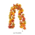thumbnail image 2 of Fall Garland Fall Decorations for Home Thanksgiving Decor Fall Garland Maple Leaf Hanging Vines Garland Artificial Foliage Garland Thanksgiving Decor for Home Wedding Fireplace Party Christmas, 2 of 6