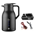 thumbnail image 1 of Car Kettle Kettle Truck Kettle Fast Heating Kettle Electric Car Kettle Tea Maker Black With Base, 1 of 9