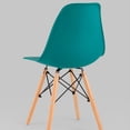 thumbnail image 3 of Heavenly Collection Navy Green Wood Chair SET OF 6, 3 of 6