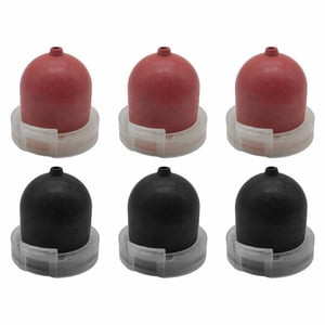 6PCS Carburetor for r Bulbs For BS 694395 5085, Rubber And Plastic Oil Bubbles For Lawn Mower Small Engine Fuel System, Garden Tools Accessories, Red And Black