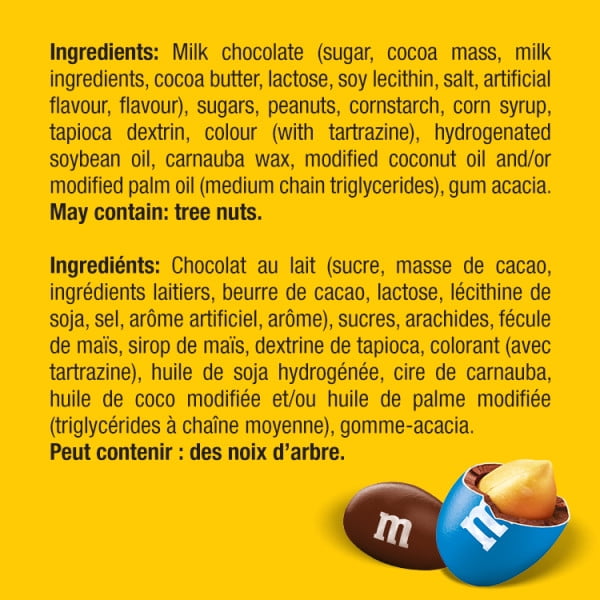 M&M'S, Peanut Milk Chocolate Candies, Pantry Size Share Bag, 800g