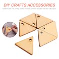 thumbnail image 2 of 200 Pcs Tranches de Triangle DIY avec Trou Pendentif Pièces en Bois Non Finies, 2 of 8