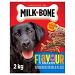 Milk-Bone Flavour Snacks Assorted Meat Flavours Crunchy Biscuit Dog Treats, Medium