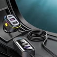 thumbnail image 2 of 66W Multi Port Car Charger With Led Light, Fast Charging Usb And Type C Adapter For Front And Rear Seats, 5.3X3.9X1.4 Inches, 0.21 Lb Weight, 2 of 8