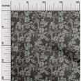 thumbnail image 2 of oneOone Cotton Flex Gray Fabric Asian Floral Craft Projects Decor Fabric Printed By The Yard 40 Inch Wide, 2 of 4
